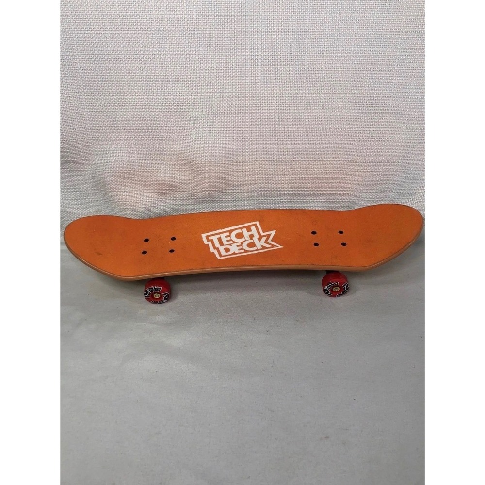 Tech Deck Myles Willard Fingerboard Orange Grip Tape Red Wheels Skateboard Toy